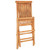 3 Piece Bistro Set with Taupe Cushions Solid Teak Wood A949-3063233