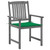 Patio Chairs with Cushions 4 pcs Gray Solid Acacia Wood A949-3061232