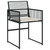  5 Piece Patio Dining Set with Cushions Black Poly Rattan A949-3295023