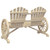  Patio Adirondack Chair 2-Seater Solid Wood Fir A949-365095