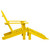  Patio Adirondack Chair with Ottoman Solid Fir Wood Yellow A949-315864