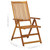  Patio Reclining Chairs 3 pcs Solid Acacia Wood A949-311847