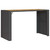  Patio Bar Table with Acacia Wood Top Black 72.8"x31.5"x43.3" Poly Rattan A949-368700
