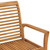  Patio Bench with Green Cushion 44.1" Solid Teak Wood A949-3062654