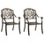  3 Piece Bistro Set Cast Aluminum Bronze A949-3070574