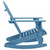  Patio Adirondack Rocking Chair Solid Fir Wood Blue A949-315885