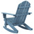  Patio Adirondack Rocking Chair Solid Fir Wood Blue A949-315885