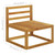  2 Piece Patio Sofa Set with Cushion Solid Acacia Wood A949-311858