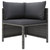  9 Piece Patio Lounge Set with Cushions Poly Rattan Gray A949-3059767