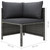  9 Piece Patio Lounge Set with Cushions Poly Rattan Gray A949-3059767