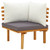  6 Piece Patio Lounge Set with Cushions Solid Acacia Wood A949-3087025