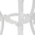  3 Piece Bistro Set Cast Aluminum White A949-42165