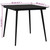  5 Piece Patio Dining Set Cotton Rope and Steel Black A949-48569