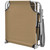  Folding Sun Lounger with Canopy Steel Taupe A949-44297