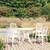  5 Piece Bistro Set Cast Aluminum White A949-3070609