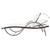  Sun Lounger with Cushion & Table Poly Rattan Brown A949-42885