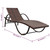  Sun Lounger with Cushion & Table Poly Rattan Brown A949-42885