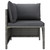  2-Seater Patio Sofa with Cushions Gray Poly Rattan A949-313498