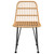  Patio Chairs 2 pcs 18.9"x24.4"x33.1" PE Rattan A949-319428