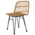  Patio Chairs 2 pcs 18.9"x24.4"x33.1" PE Rattan A949-319428