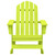  Patio Adirondack Rocking Chair Solid Fir Wood Green A949-315886