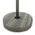  Patio Table Gray 23.8"x41.7" Poly Rattan A949-45857