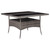  Patio Dining Table Gray Poly Rattan and Glass A949-46190