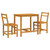  3 Piece Balcony Set Solid Wood Acacia A949-365854