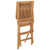  Folding Patio Chairs 3 pcs Solid Teak Wood A949-315444