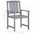  Patio Chairs with Cushions 8 pcs Solid Acacia Wood Gray A949-3078222
