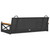  Swing Bench Black 42.9"x24.4"x15.7" Poly Rattan A949-368152