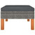  Footstool Poly Rattan and Solid Eucalyptus Wood A949-315752