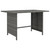  9 Piece Patio Lounge Set with Cushions Poly Rattan Gray A949-3059772