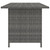  9 Piece Patio Lounge Set with Cushions Poly Rattan Gray A949-3059772