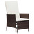  2 Piece Patio Lounge Set with Cushions Poly Rattan Brown A949-310232