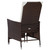  2 Piece Patio Lounge Set with Cushions Poly Rattan Brown A949-310232