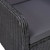  Patio Chairs 2 pcs with Cushions Poly Rattan Black A949-46548