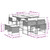 9 Piece Patio Dining Set with Cushions Gray Poly Rattan A949-3278083