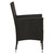  Patio Chairs with Cushions 2 pcs Poly Rattan Black A949-316680