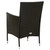  Patio Chairs with Cushions 2 pcs Poly Rattan Black A949-316680