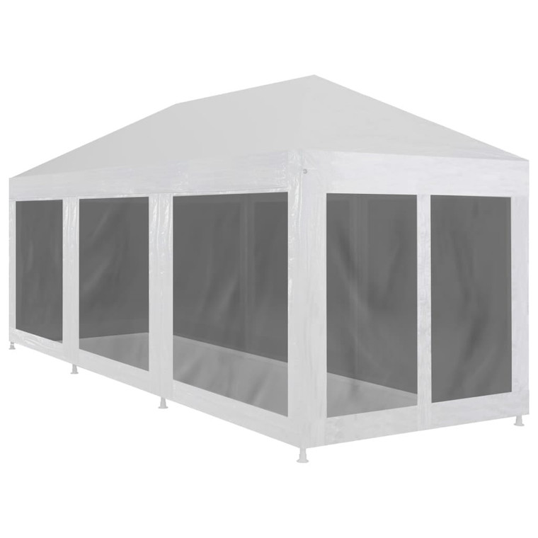 Party Tent with 8 Mesh Sidewalls 29.5'x 9.8' A949-45111