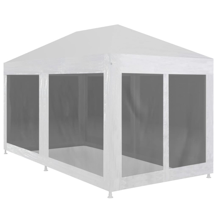 Party Tent with 6 Mesh Sidewalls 19.7'x 9.8' A949-45110