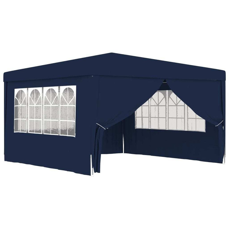 Professional Party Tent with Side Walls 13.1'x13.1'Blue 0.3 oz/ft A949-48526