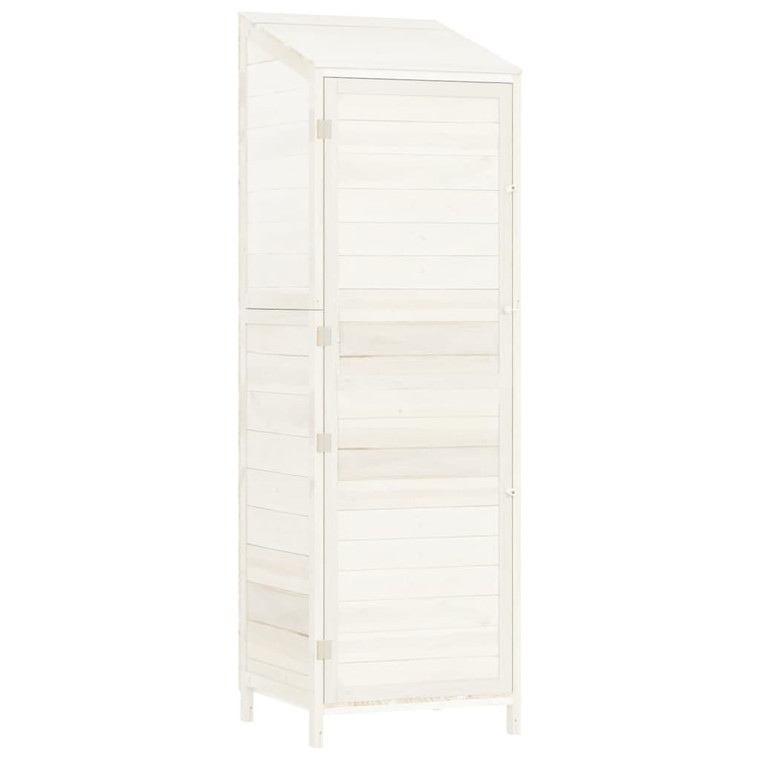 Garden Shed White 21.7"x20.5"x68.7" Solid Wood Fir A949-152187