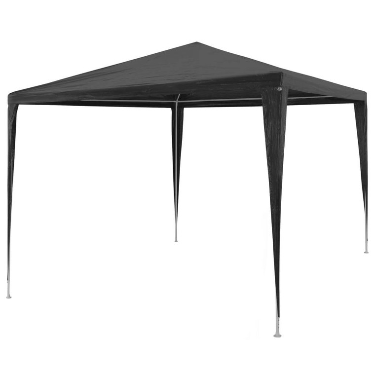 Party Tent PE Anthracite 9.8'x9.8' A949-45086