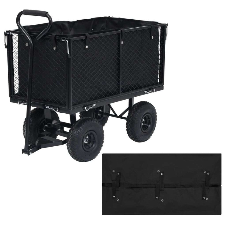 Garden Cart Liner Black 31.9"x16.1"x15.7" Fabric A949-92587
