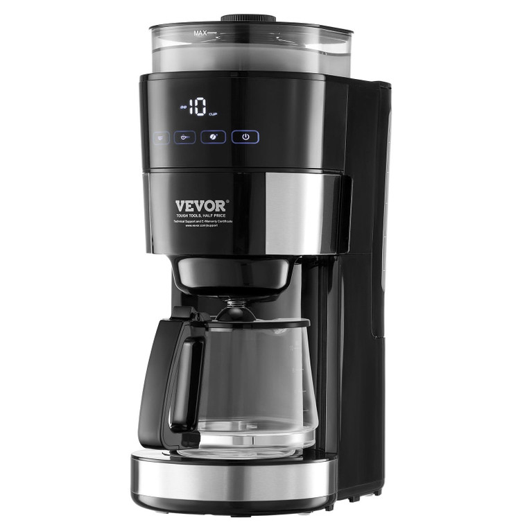 Coffee Maker with Grinder, 10 Cup Coffee Machine, Grind and Brew Coffee Maker with 3 Brew Strength  E415-ZCKYMCZKFJ10OPLE6V1