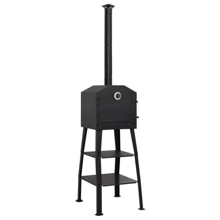 Outdoor Pizza Oven Charcoal Fired with 2 Fireclay Stones A949-318145