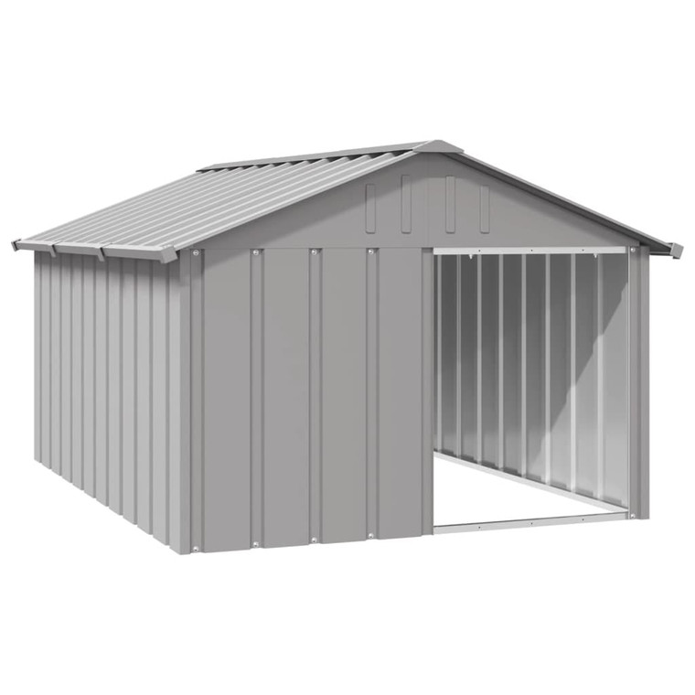 Dog House Gray 45.9"x60.2"x32.1" Galvanized Steel A949-171543