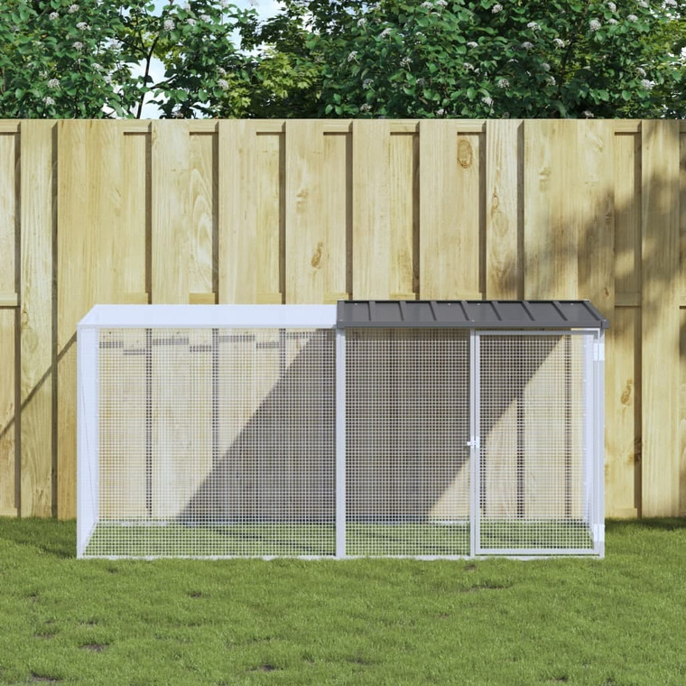 Chicken Cage with Roof Anthracite 79.9x38.6x35.4" Galvanised Steel A949-3189039